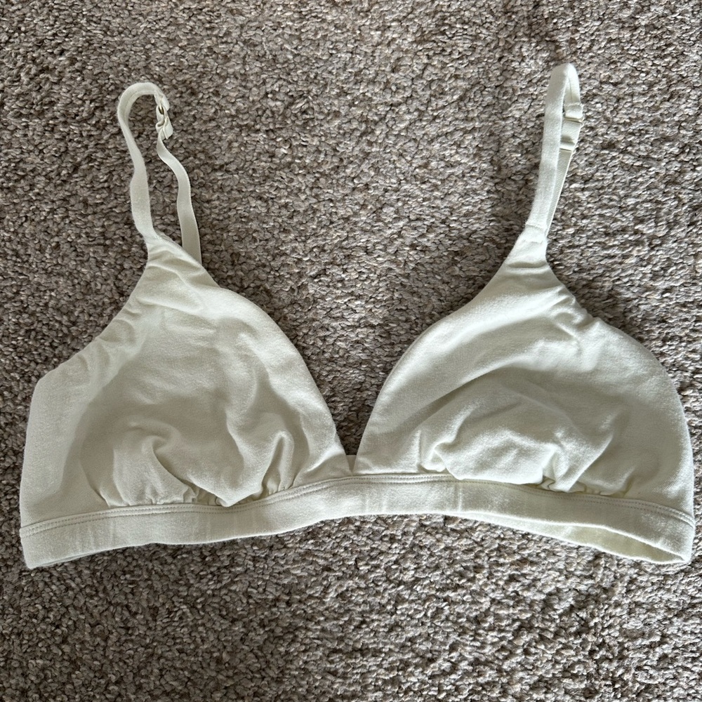 SKIMS COTTON JERSEY TRIANGLE BRALETTE